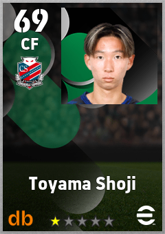 Toyama Shoji — CF, OVR 69, MAX 69