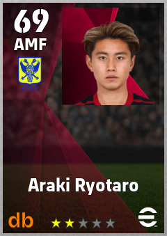Araki Ryotaro eFootball player card