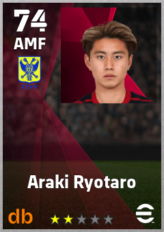 Araki Ryotaro — AMF, OVR 74, MAX 74