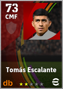 Tomás Escalante — CMF, OVR 73, MAX 73