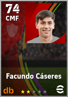 Facundo Cáseres — CMF, OVR 74, MAX 74