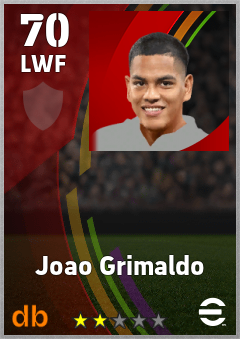 Joao Grimaldo — LWF, OVR 70, MAX 70