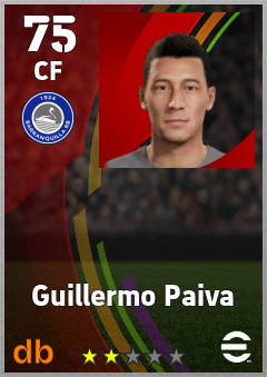 Guillermo Paiva — CF, OVR 75, MAX 75