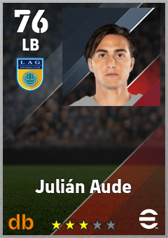 Julián Aude — LB, OVR 76, MAX 76