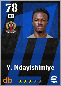 Y. Ndayishimiye — CB, OVR 78, MAX 78