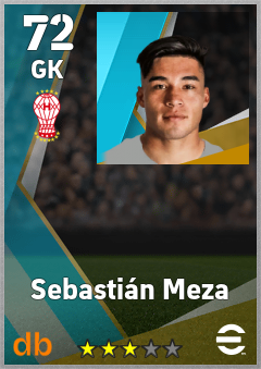 Sebastián Meza — GK, OVR 72, MAX 72