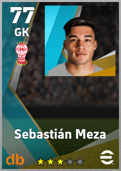 Sebastián Meza — GK, OVR 77, MAX 77