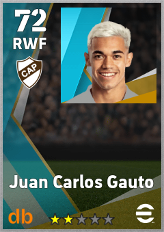 Juan Carlos Gauto — RWF, OVR 72, MAX 72