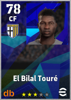 El Bilal Touré — CF, OVR 78, MAX 78