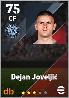 Dejan Joveljić — CF, OVR 75, MAX 75