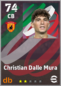 Christian Dalle Mura — CB, OVR 74, MAX 74