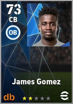 James Gomez — CB, OVR 73, MAX 73