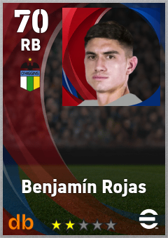 Benjamín Rojas — RB, OVR 70, MAX 70