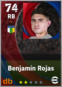 Benjamín Rojas — RB, OVR 74, MAX 74
