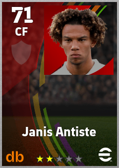 Janis Antiste eFootball player card