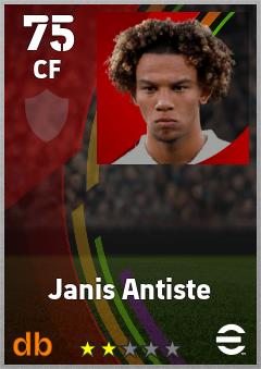 Janis Antiste — CF, OVR 75, MAX 75