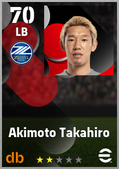 Akimoto Takahiro eFootball player card