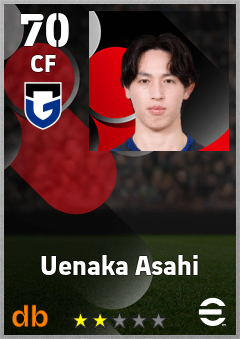 Uenaka Asahi eFootball player card