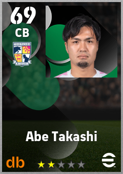 Abe Takashi eFootball player card