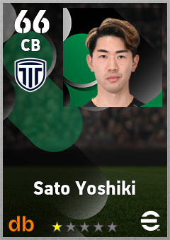 Sato Yoshiki — CB, OVR 66, MAX 66