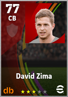 David Zima — CB, OVR 77, MAX 77