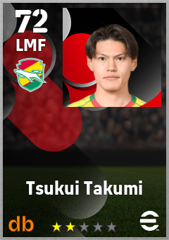 Tsukui Takumi — LMF, OVR 72, MAX 72