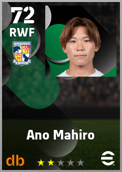 Ano Mahiro — RWF, OVR 72, MAX 72