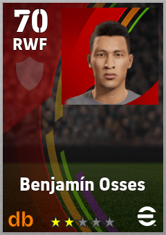 Benjamín Osses — RWF, OVR 70, MAX 70