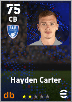 Hayden Carter eFootball player card