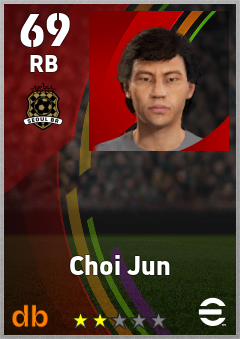 Choi Jun — RB, OVR 69, MAX 69