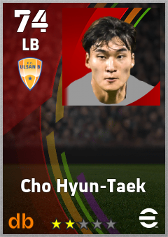 Cho Hyun-Taek — LB, OVR 74, MAX 74