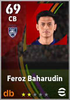 Feroz Baharudin eFootball player card