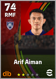 Arif Aiman eFootball player card