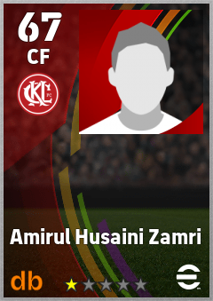 Amirul Husaini Zamri — CF, OVR 67, MAX 67