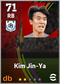 Kim Jin-Ya — RB, OVR 71, MAX 71