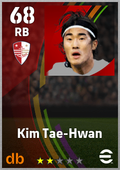 Kim Tae-Hwan — RB, OVR 68, MAX 68