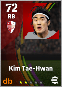 Kim Tae-Hwan — RB, OVR 72, MAX 72