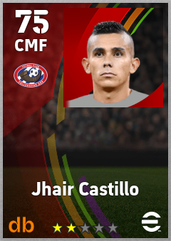 Jhair Castillo — CMF, OVR 75, MAX 75