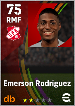 Emerson Rodríguez — RMF, OVR 75, MAX 75