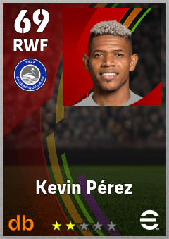 Kevin Pérez — RWF, OVR 69, MAX 69