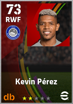 Kevin Pérez — RWF, OVR 73, MAX 73