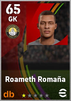 Roameth Romaña — GK, OVR 65, MAX 65