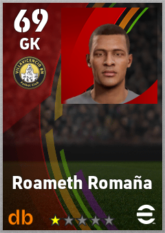 Roameth Romaña — GK, OVR 69, MAX 69