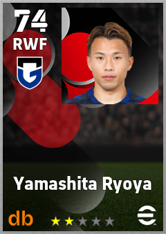 Yamashita Ryoya — RWF, OVR 74, MAX 74