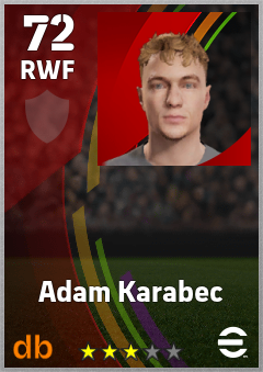 Adam Karabec eFootball player card