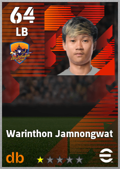 Warinthon Jamnongwat — LB, OVR 64, MAX 64