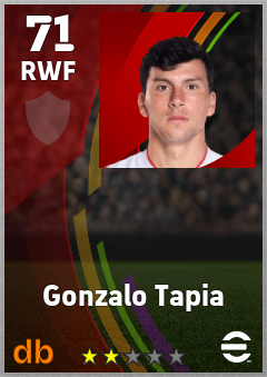 Gonzalo Tapia — RWF, OVR 71, MAX 71
