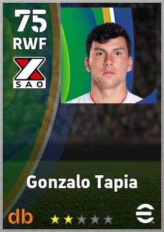 Gonzalo Tapia — RWF, OVR 75, MAX 75