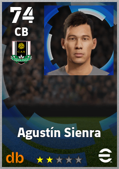 Agustín Sienra — CB, OVR 74, MAX 74