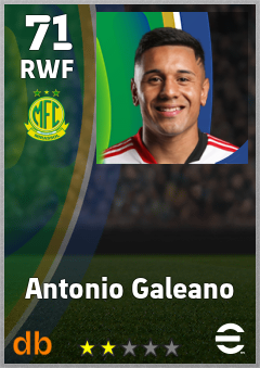 Antonio Galeano — RWF, OVR 71, MAX 71
